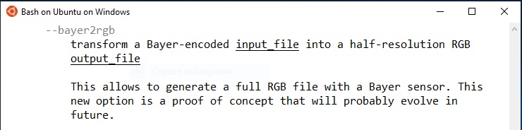 excerpt of movimenc man on Bash on Ubuntu on Windows